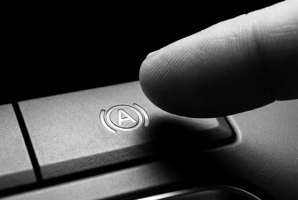 Gros plan sur le bouton de désactivation du Start and Stop d'une C4 Picasso 2, symbolisant l'action de l'arrêter.