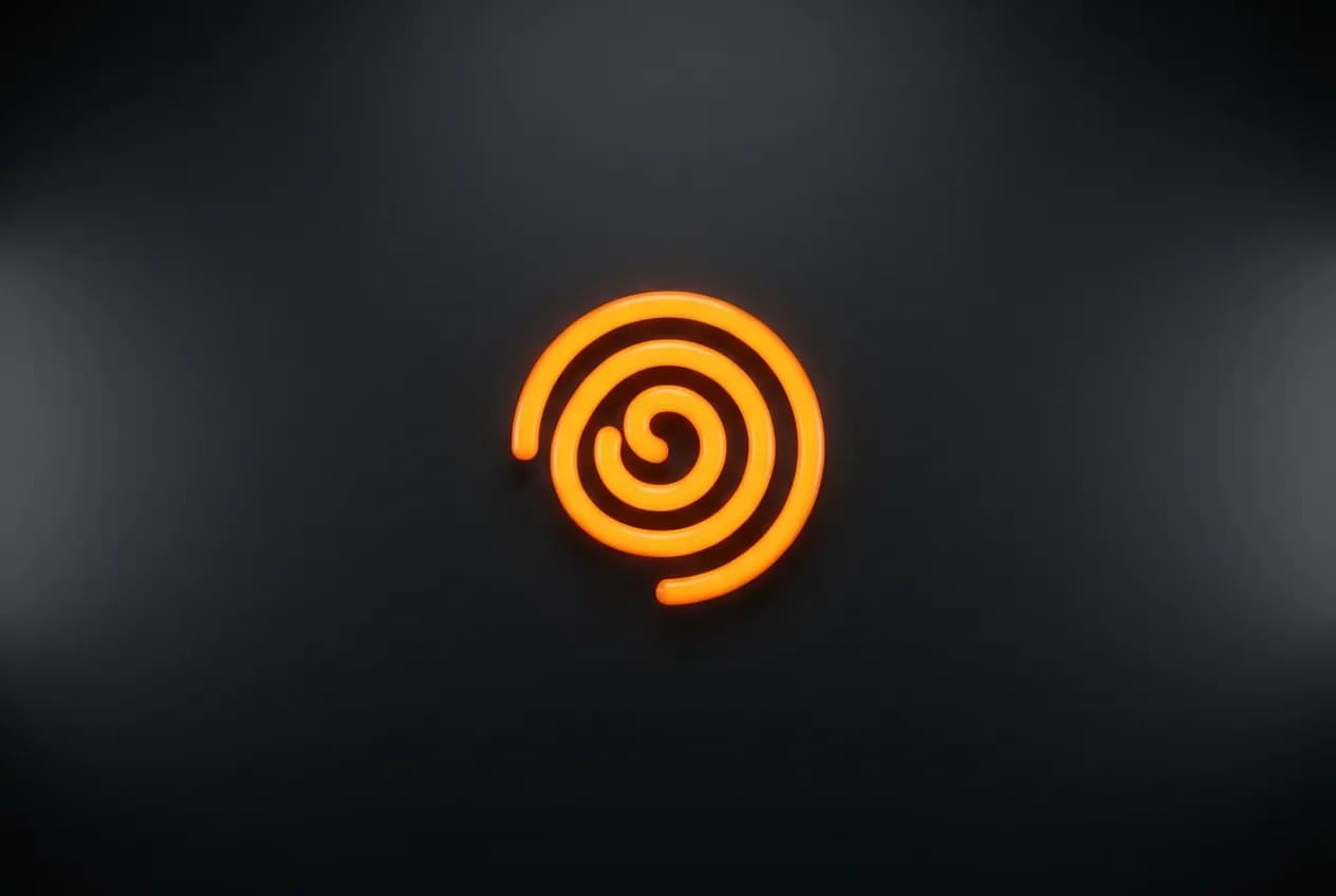 Voyant Préchauffage Clio 2 : Causes, Pannes et Solutions Icône minimaliste et lumineuse du voyant de préchauffage en forme de spirale orange sur un fond sombre.