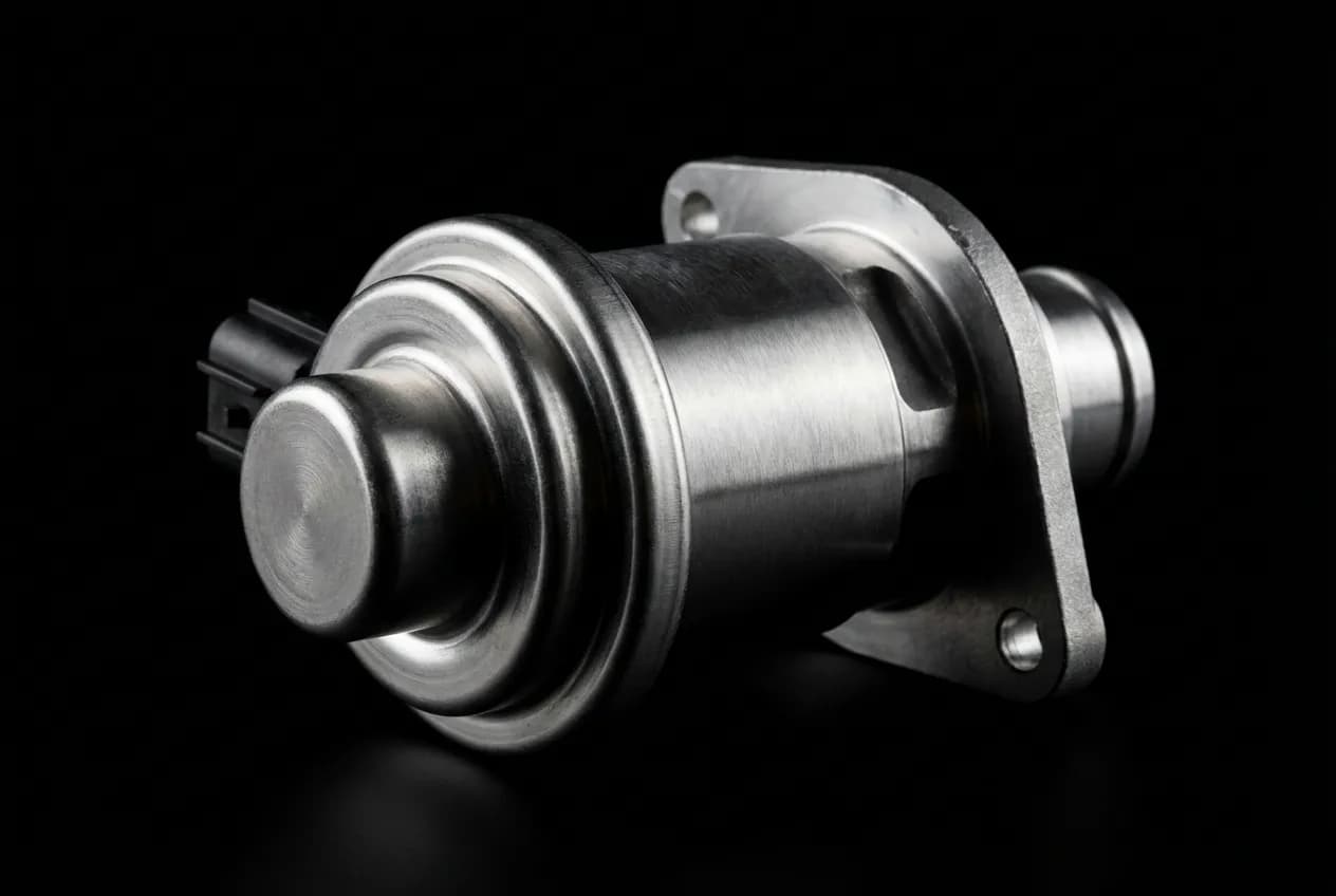 Code P0488 : Causes, symptômes et solutions pour la vanne EGR Miniature d'une vanne EGR automobile neuve, pièce centrale concernée par le code P0488.