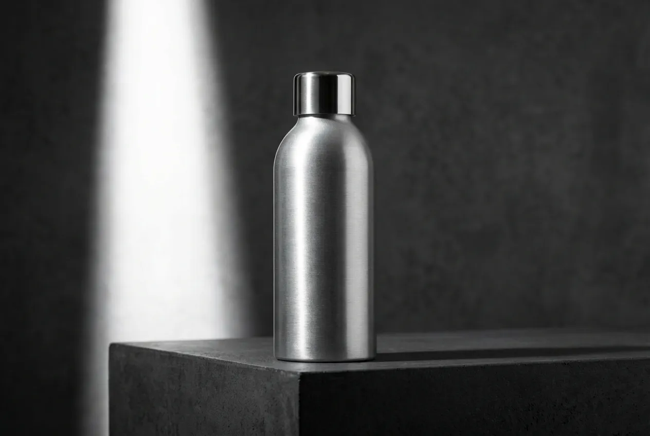 Flacon d'additif diesel Stanadyne photographié en gros plan dans un style minimaliste et haut de gamme, évoquant la qualité du produit.